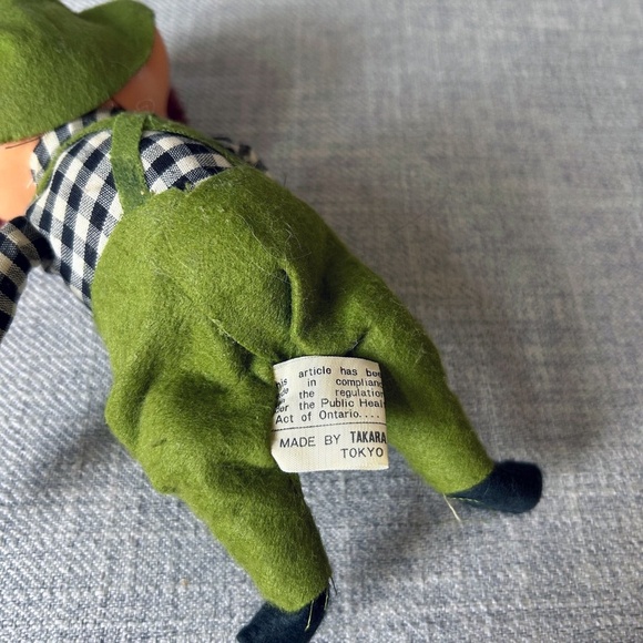Vintage Hillbilly Elf Gnomes Overalls Set of 2 - Picture 5 of 8